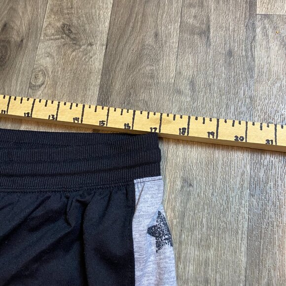 Splendid Black Sweatpants Joggers Size XL Gray Star Print - Picture 5 of 7